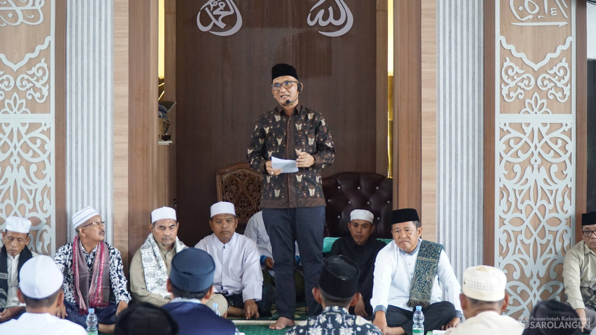 19 April 2026 Peringatan Haul Alm. H. Riduan dan Almh. Hj. Sinar Harapan bertempat di Masjid Saadaturridwan Pondok Pesantren Hidayatul Mubtadiien Desa Karang Mendapo, RT.08 Kec. Pauh