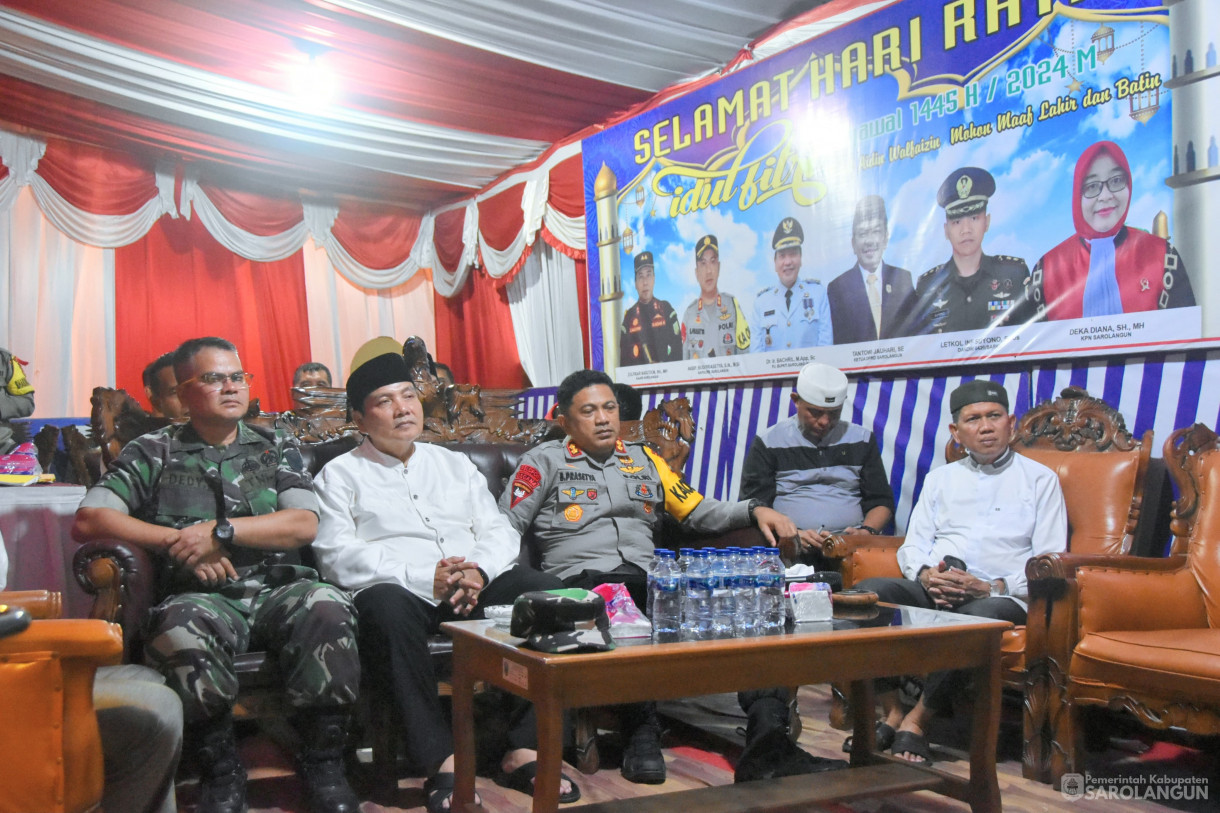 9 April 2024 - Zoom Meeting Bersama Kapolda Jambi Persiapan Pengamanan Lebaran Tahun 2024 Di POS Pengamanan Kabupaten Sarolangun