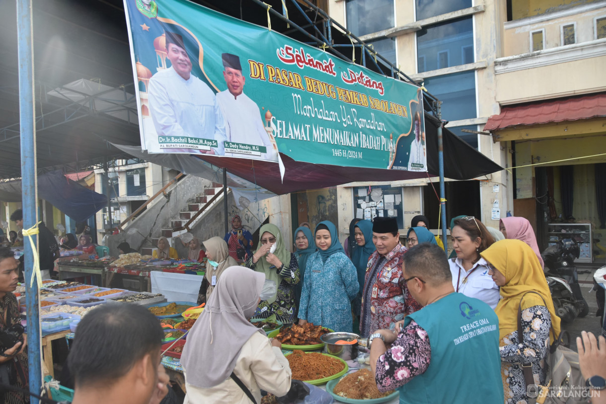 21 Maret 2024 - Sidak Takjil Bersama BPOM Provinsi Jambi Di Pasar Bedug Pasar Bawah Sarolangun