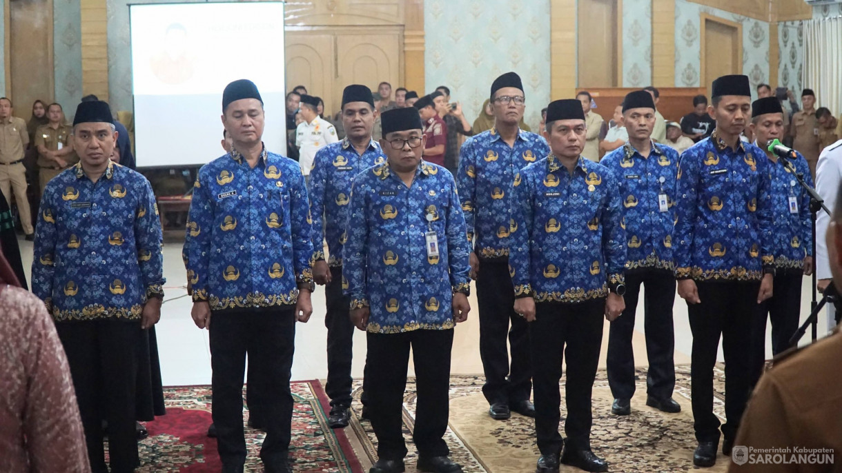 9 Maret 2026&nbsp;Pelantikan dan Pengambilan Sumpah Janji Jabatan Pejabat Administrator dan Pengawas di Lingkungan Pemkab Sarolangun