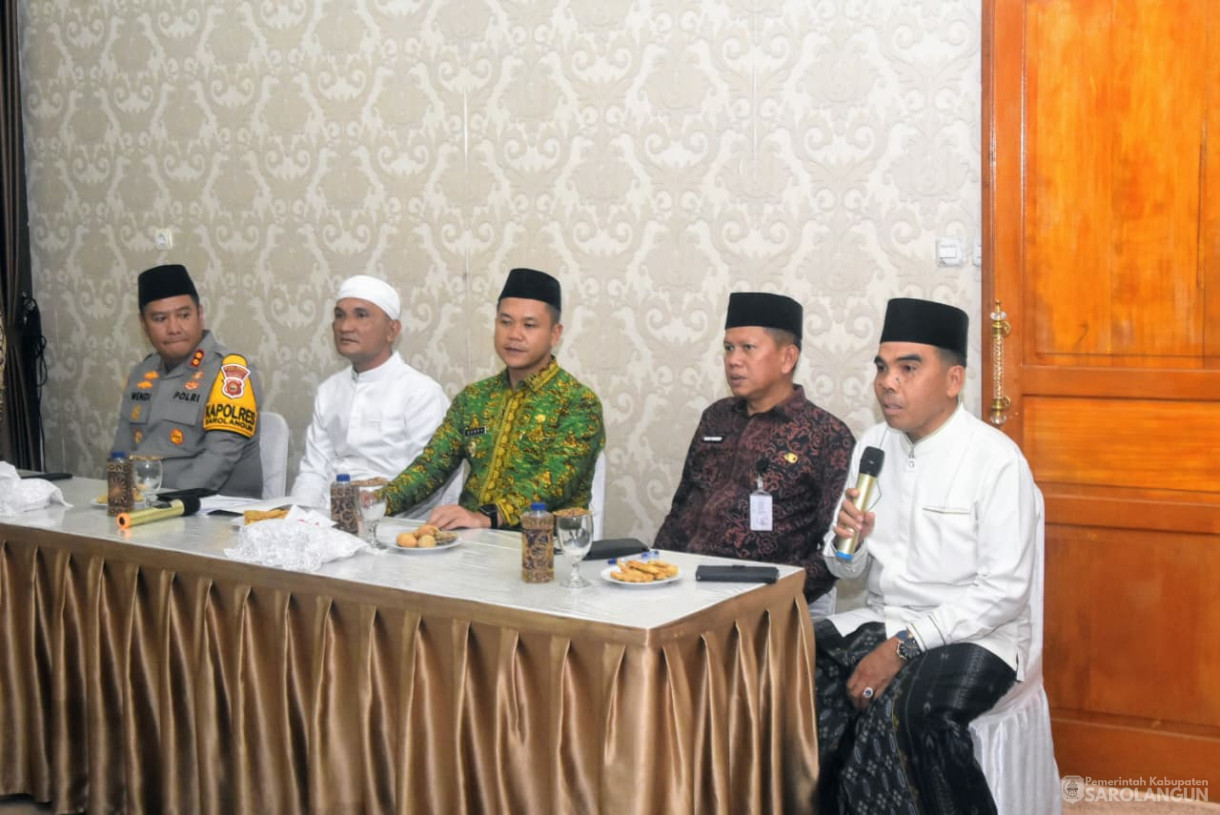 4 September 2025 Silaturahmi dengan Pimpinan Pondok Pesantren sekabupaten Sarolangun di Rumah Dinas Bupati Sarolangun