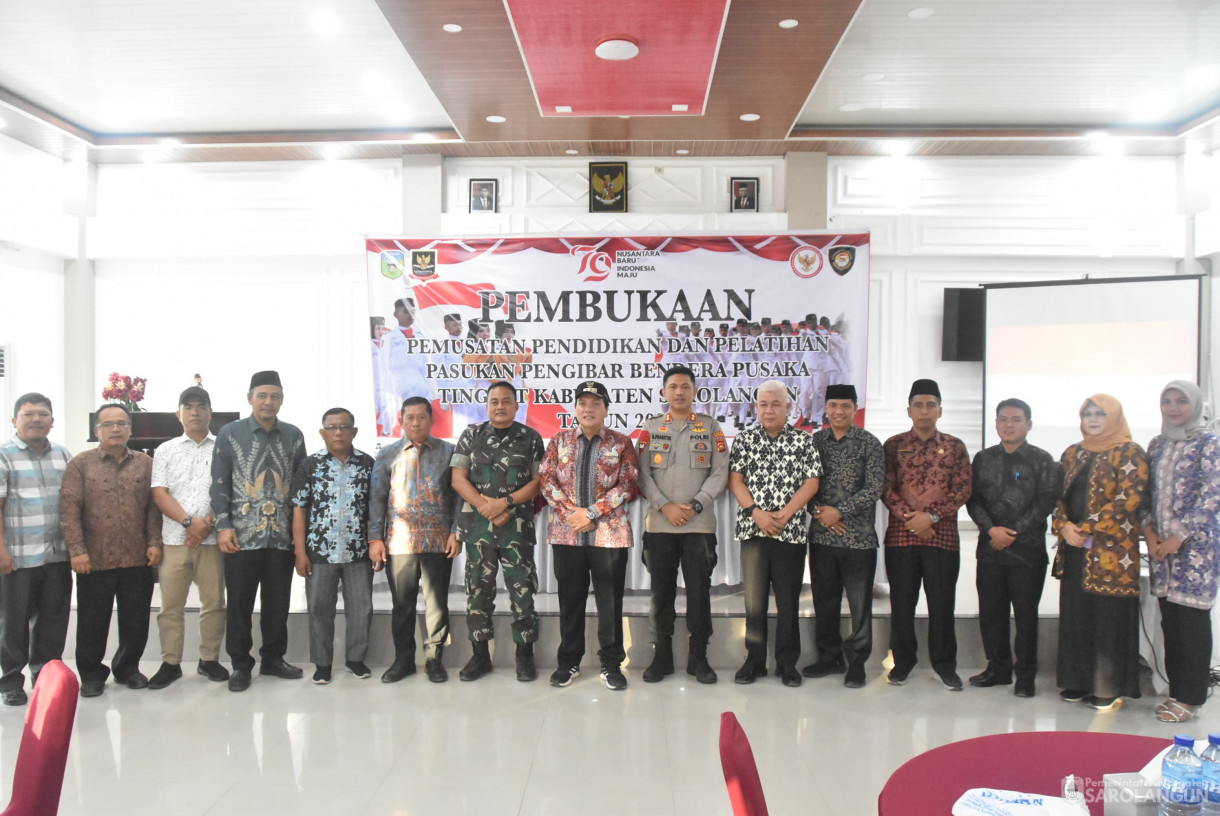 2 Agustus 2024 -&nbsp;Pembukaan Pemusatan Pendidikan Dan Pelatihan Pasukan Pengibar Bendera Pusaka Tingkat Kabupaten Sarolangun Tahun 2024, Bertempat di Ballroom Hotel Nafiti Sarolangun