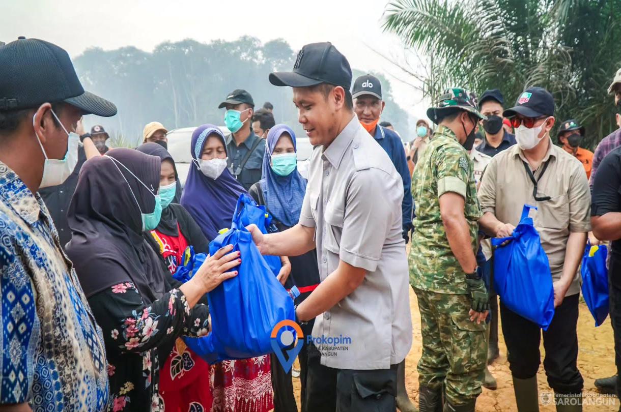 25 Agustus 2026 Peninjauan secara langsung Kebakaran Hutan dan Lahan di Desa Lubuk Kepayang Kecamatan Air Hitam