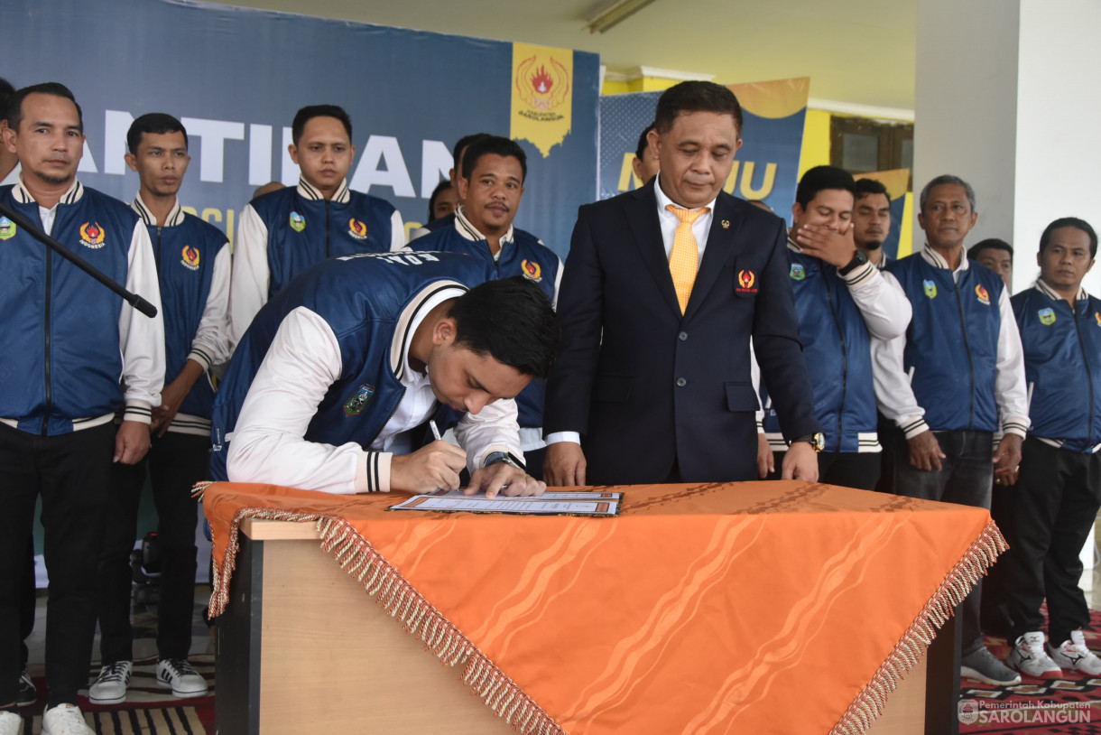 27 April 2024 - Pelantikan Komite Nasional Indonesia Sarolangun 2023 sd 2027 Di Gor Sarolangun