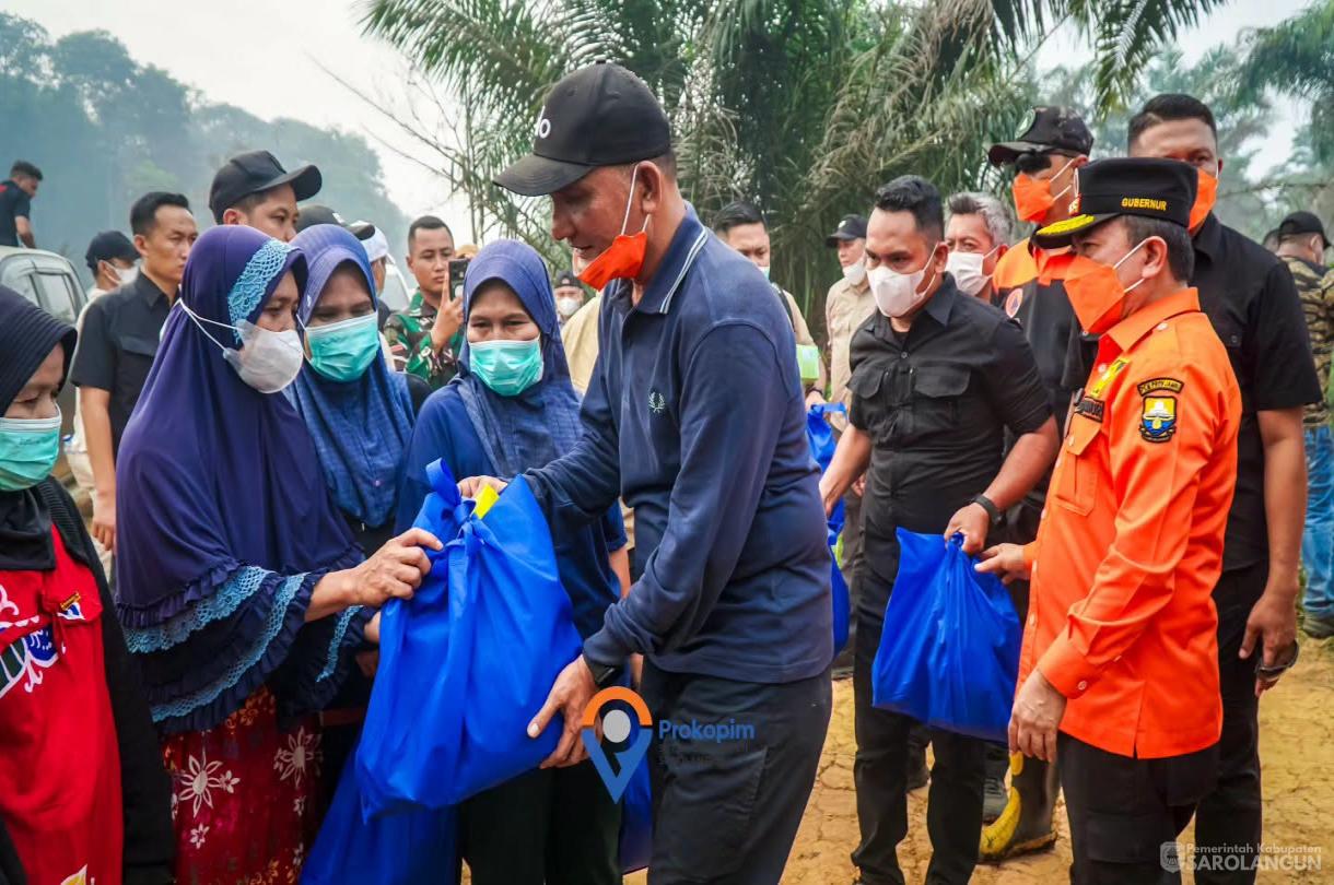 25 Agustus 2026 Peninjauan secara langsung Kebakaran Hutan dan Lahan di Desa Lubuk Kepayang Kecamatan Air Hitam