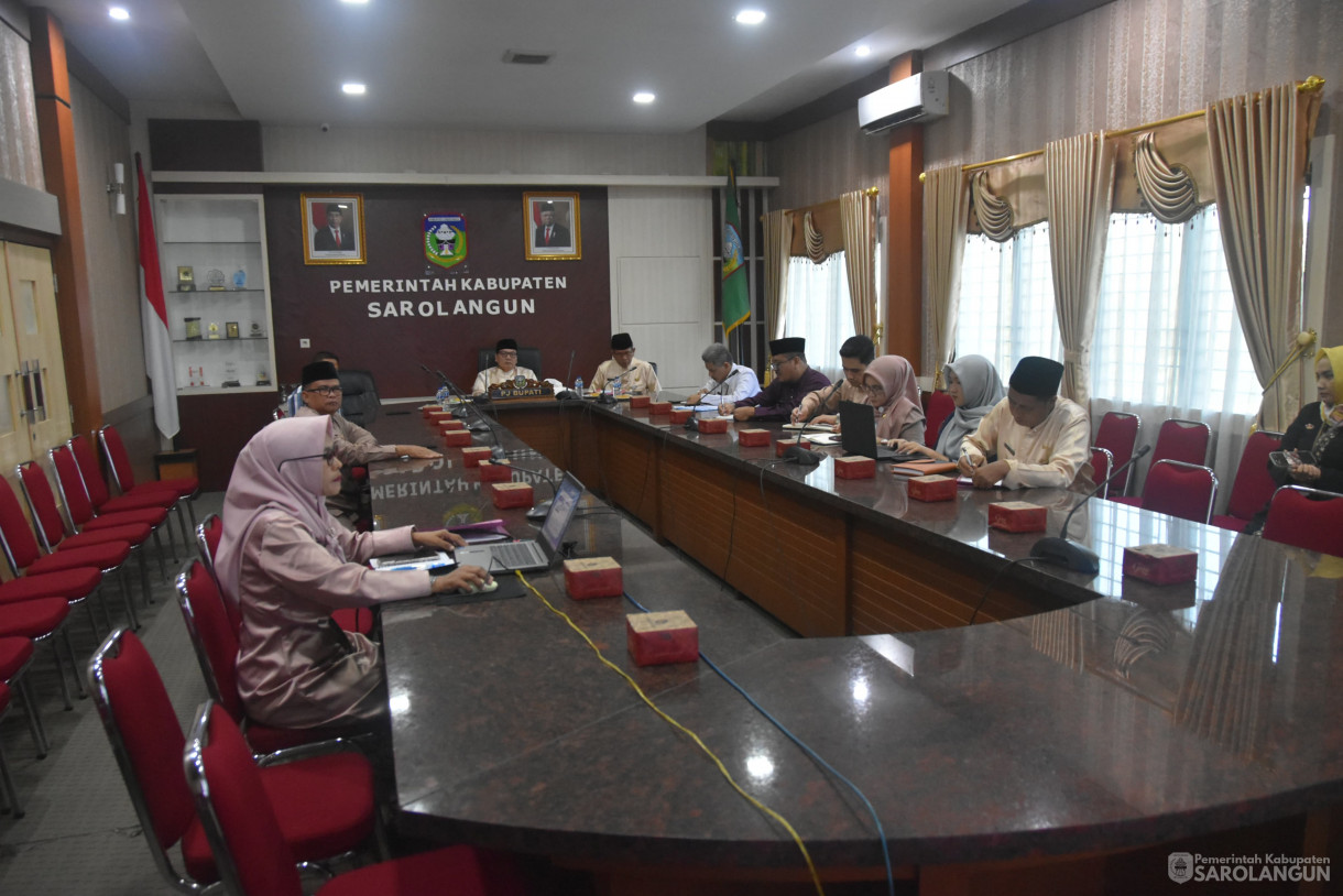 02 Juli 2024 - Rapat TPID Via Zoom Meeting, Bertempat di Ruang Pola Utama Kantor Bupati Sarolangun