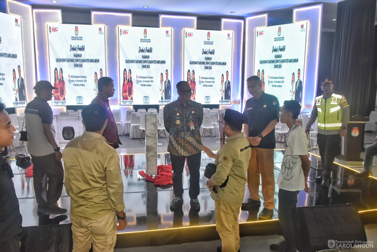 16 November 2024 - Monitoring Persiapan Jelang Debat Pemilihan Bupati dan Wakil Bupati Sarolangun, Bertempat di Gedung LPTQ Sarolangun