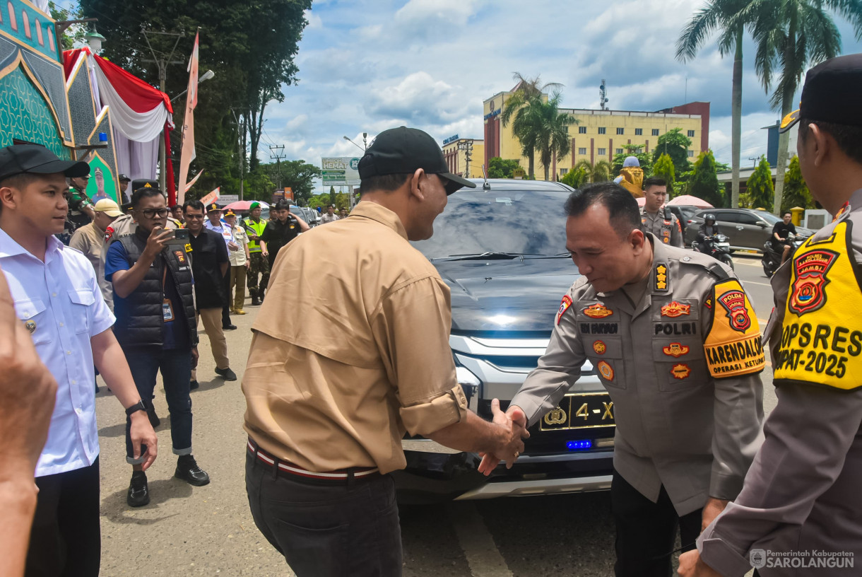 29 Maret 2025 -&nbsp;Peninjauan Pos Pengamanan Hari Raya Idul Fitri Tahun 2025 di Kabupaten Sarolangun