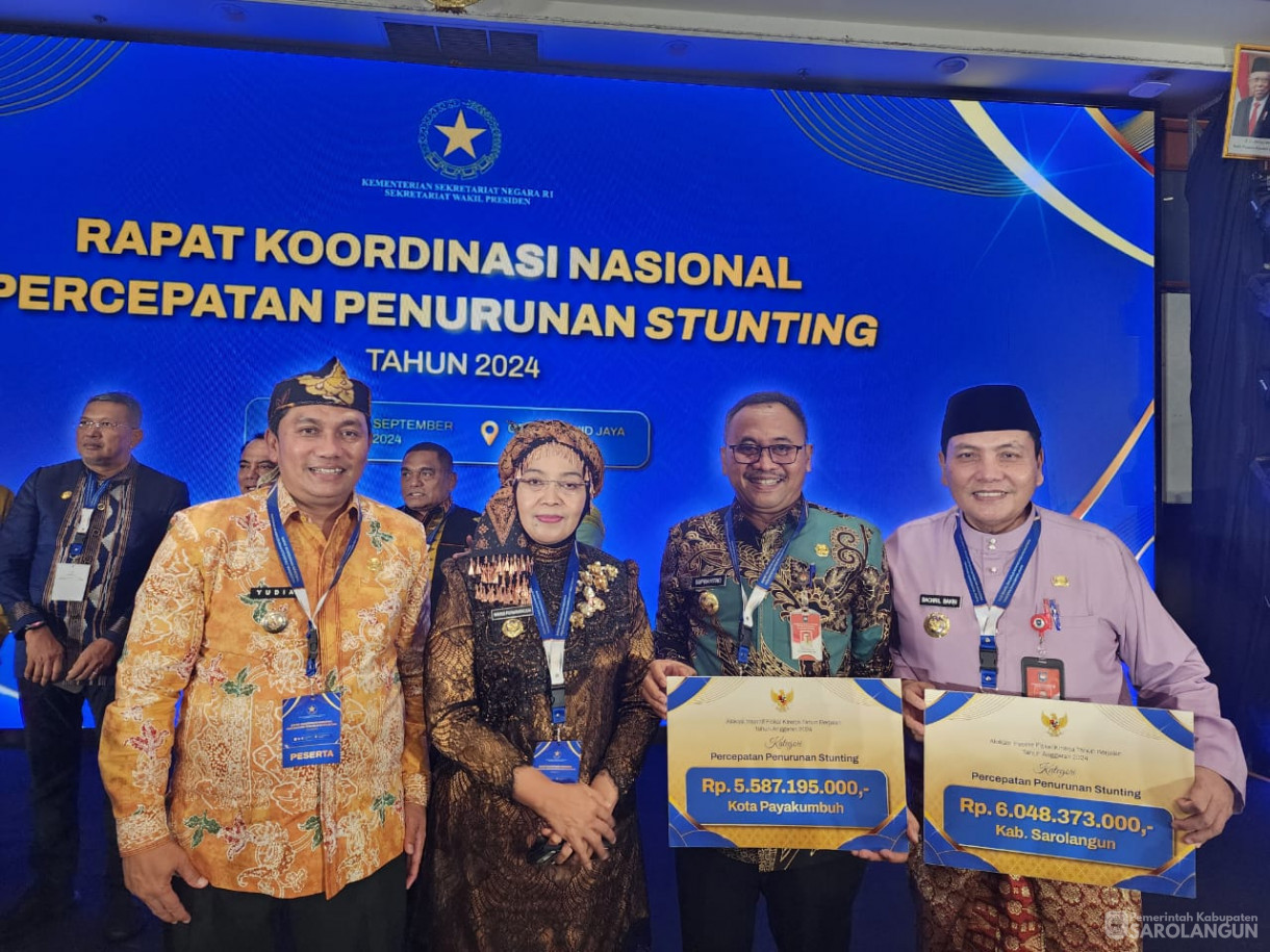 4 September 2024 - Pembukaan Rakornas Percepatan Penurunan Stunting 
2024 Dan pemberian Insentif Fiskal oleh Bapak Wakil Presiden, Bertempat 
di Hotel Grand Sahid Jaya Jakarta Selatan