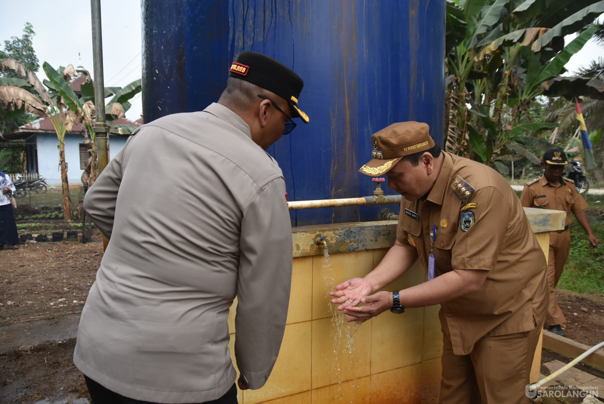 19 September 2023 - Penjabat Bupati Sarolangun Bersama Forokopimda Mengecek Lokasi Sumur Bor Program Spam 2023 Desa Pematang Kulim Kecamatan Pelawan