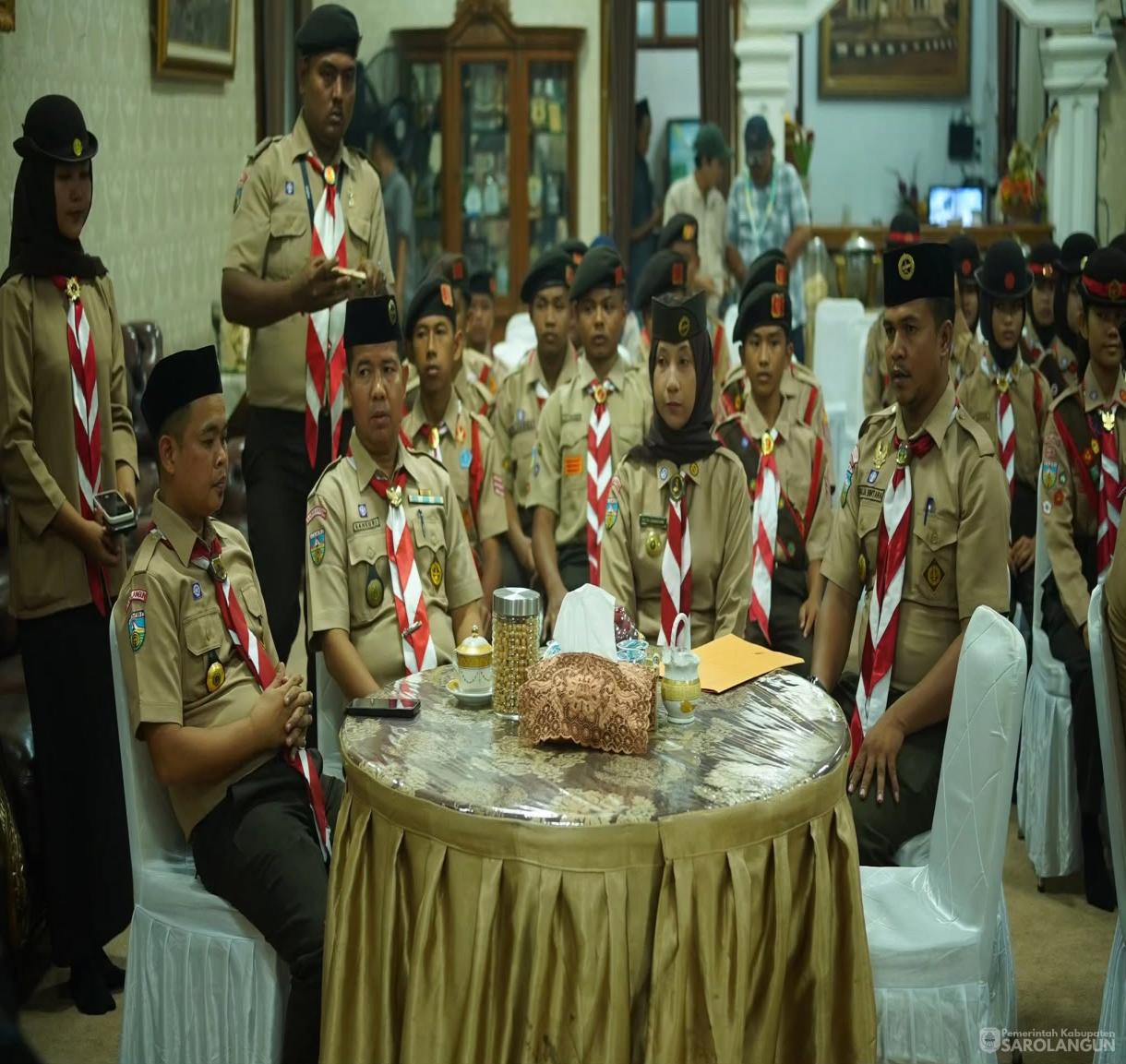 16 Juni 2026 Pelepasan Peserta Jambore Daerah Jambi Kontingen Cabang Sarolangun di Rumah Dinas Bupati Sarolangun