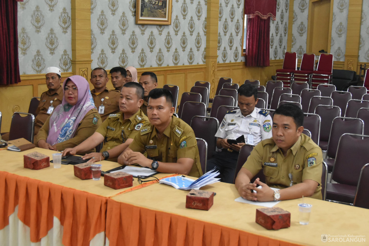 19 September 2023 - Penjabat Bupati Sarolangun Memimpin Rapat Persiapan Kenduri Swarnabhumi Festival Junjung Pusako di Ruang Aula Utama Kantor Bupati Sarolangun