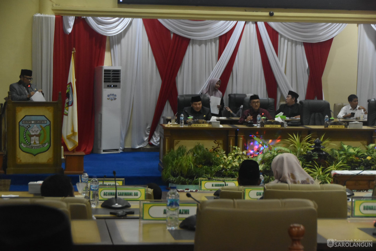 16 Agustus 2024 -&nbsp;Rapat Paripurna Tingkat I Tahap 3, Bertempat di Gedung DPRD Kabupaten Sarolangun