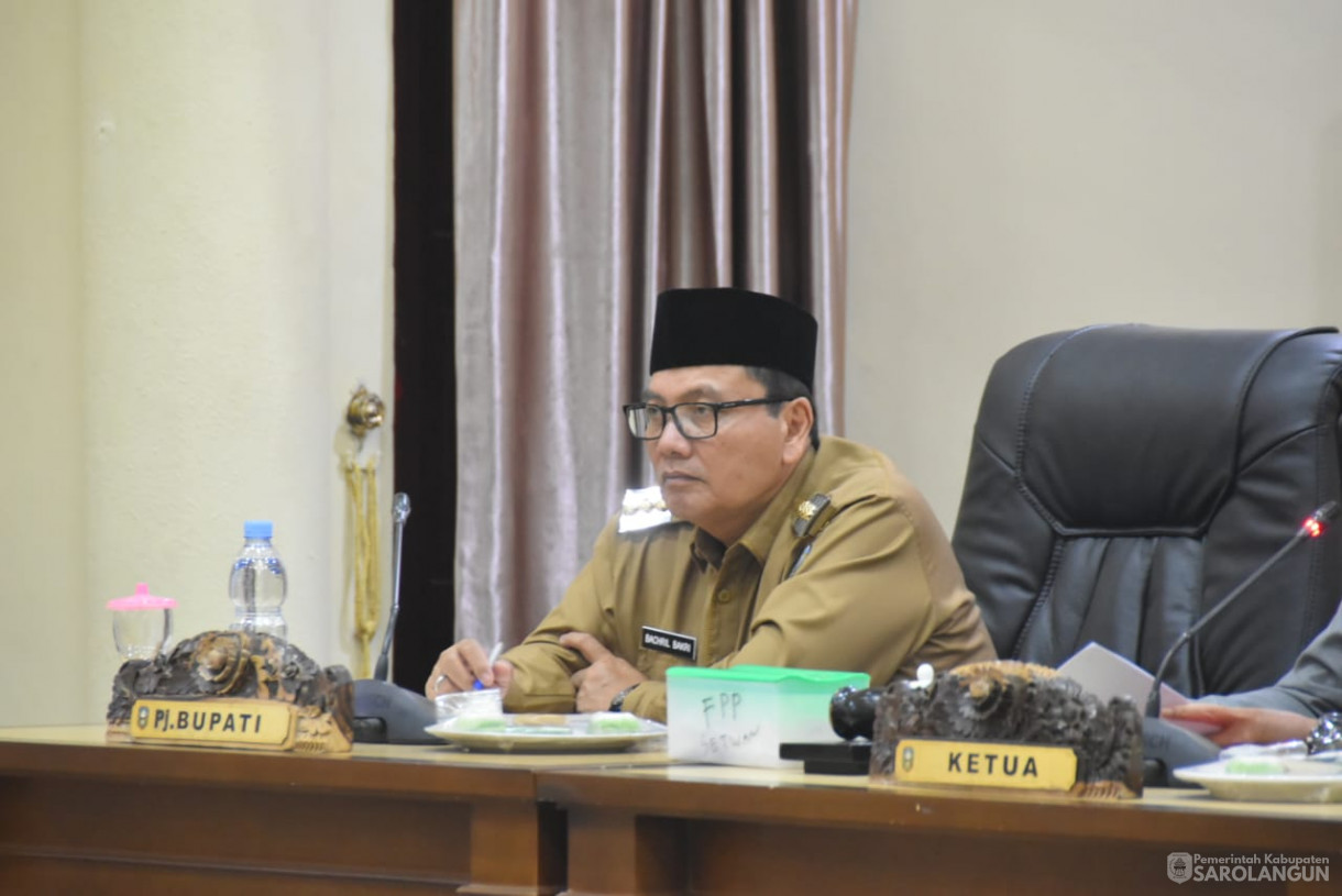 18 September 2023 - Penjabat Bupati Sarolangun Menghadiri Rapat Paripurna Tingkat 1 Tahap 2 di Gedung DPRD Sarolangun