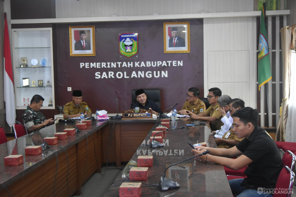 4 Juni 2024 - Rapat TPID Di Ruang Pola Utama Kantor Bupati Sarolangun