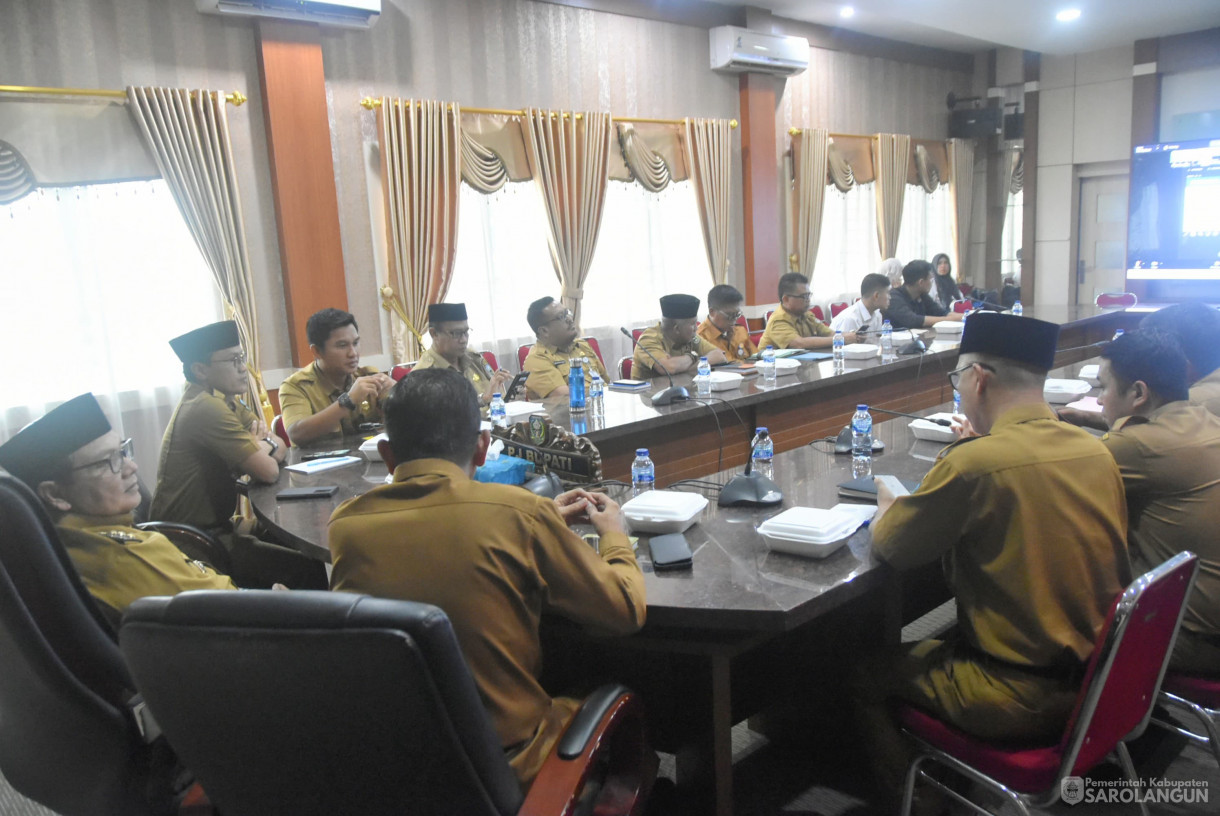 3 September 2024 - Rapat TPID Via Zoom Meeting, Bertempat di Ruang Pola Utama Kantor Bupati Sarolangun