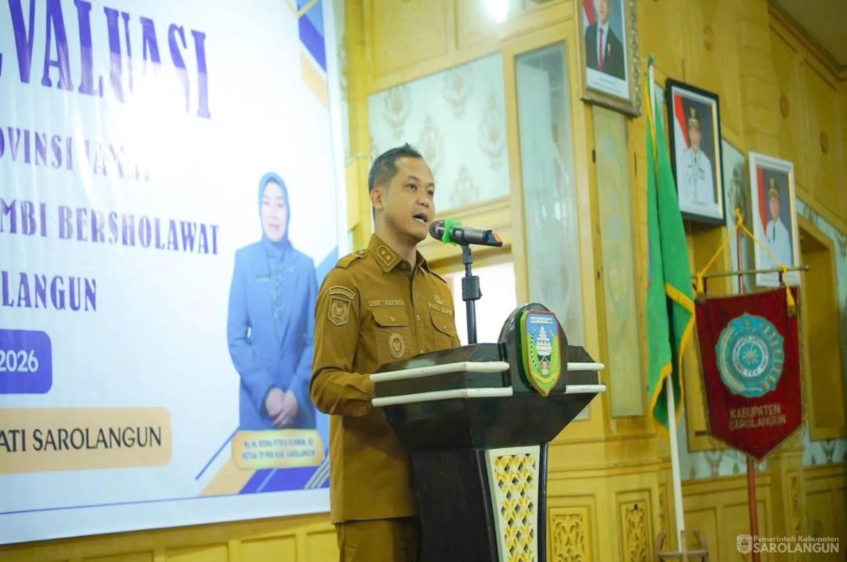 22 Juni 2026 Supervisi dan Evaluasi Tim penggerak PKK provinsi Jambi Serta sosialisasi gerakan Jambi bersholawat di Kabupaten Sarolangun