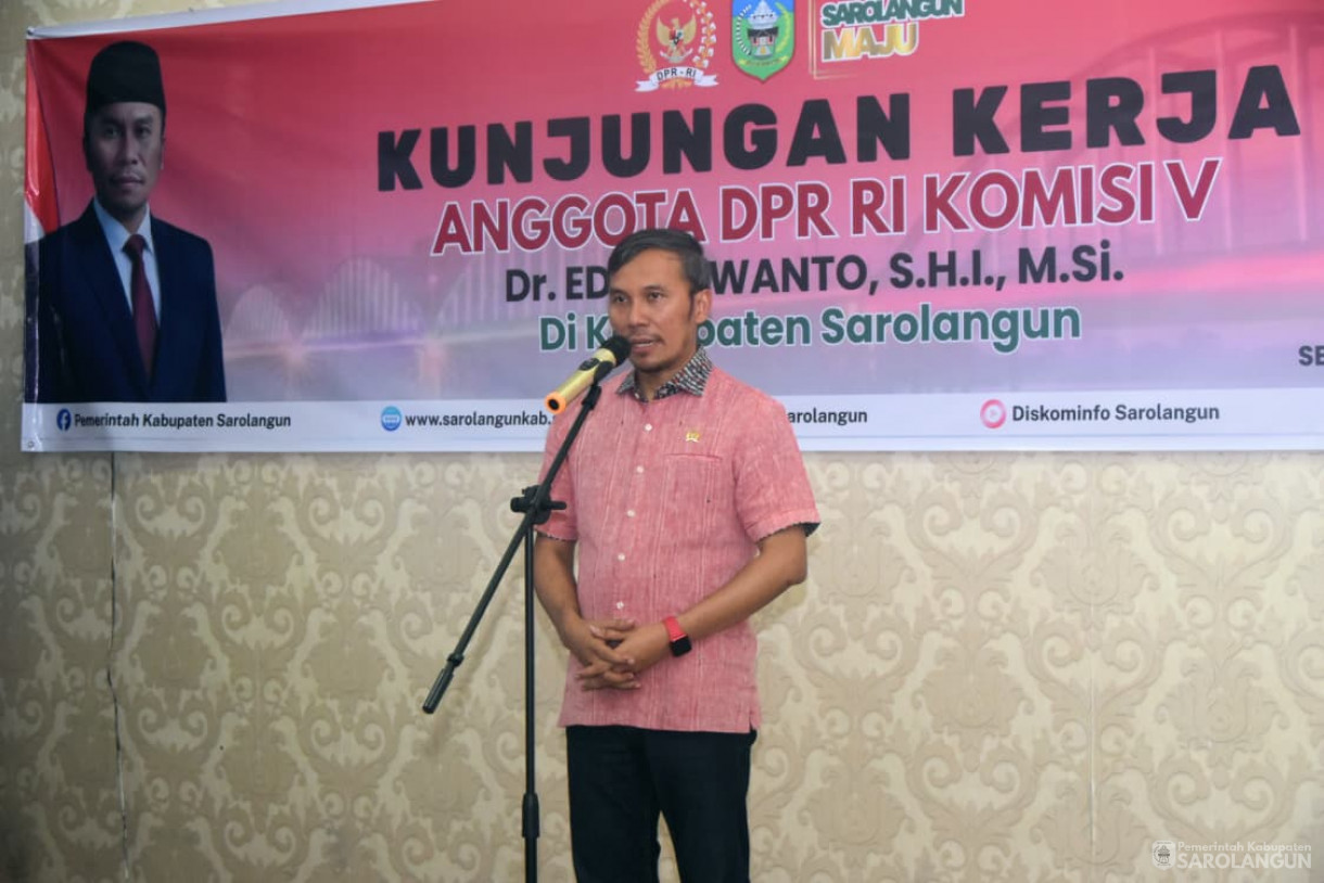 7 Oktober 2025 Kunjungan Kerja Anggota DPR RI Komisi V Bapak Edi Purwanto di Rumah Dinas Bupati Sarolangun