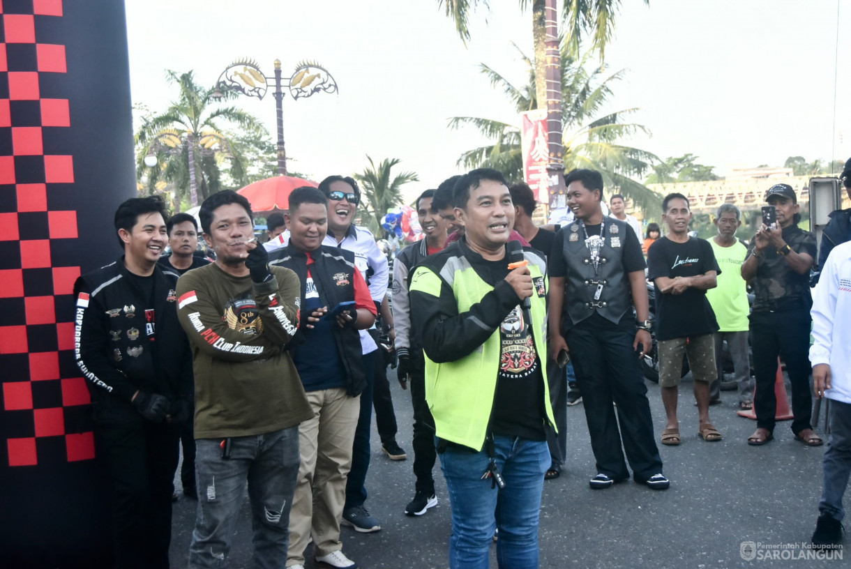 22 Juni 2025 -&nbsp;Deklarasi Anti Narkoba, Bupati dan Wakil Bupati Sarolangun Hurmin dan Gerry Trisatwika Riding Ridevolution Bersama JBI Siginjai Squad&nbsp;&nbsp;