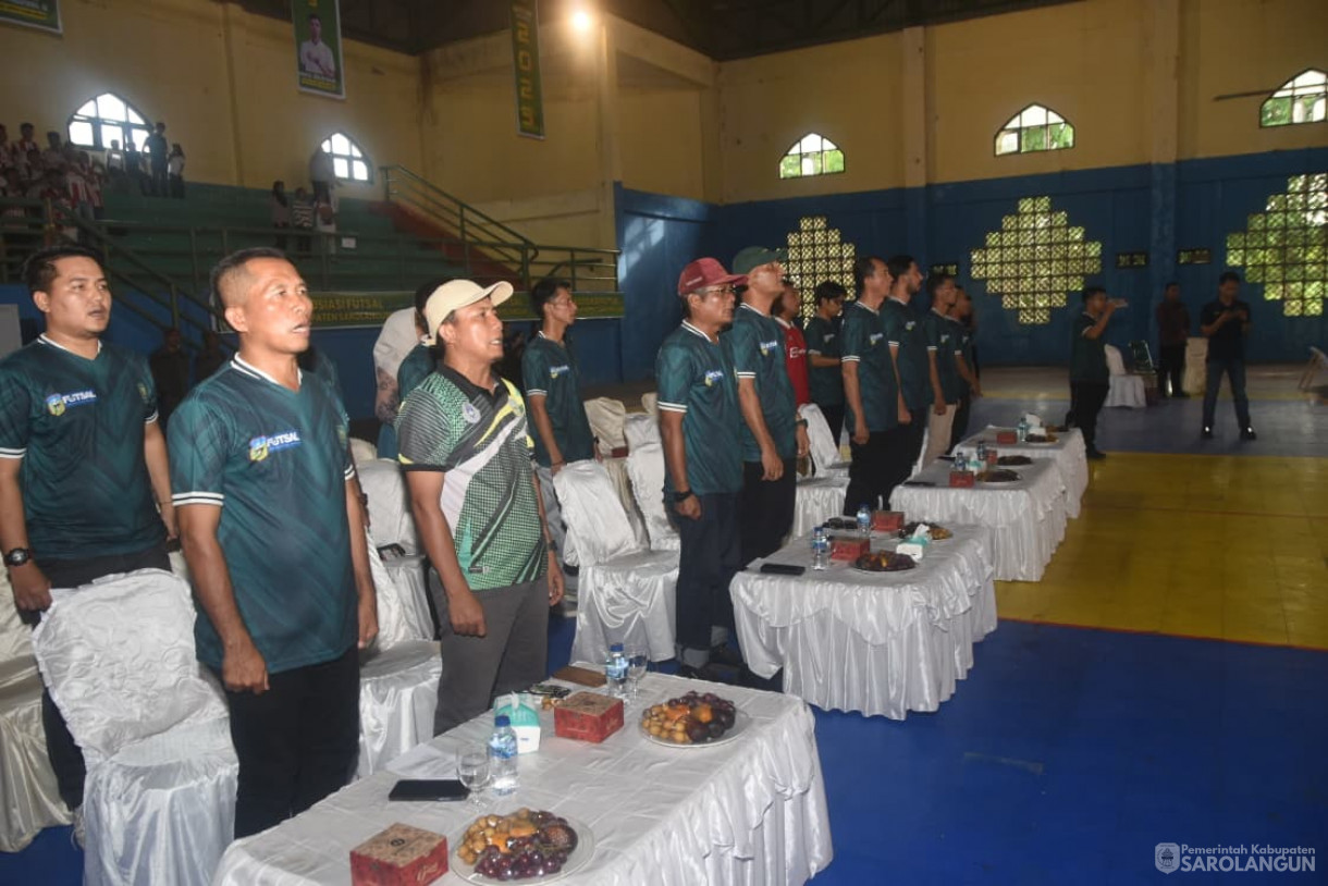 16 Oktober 2025&nbsp; Pembukaan Tournament Futsal Piala Bupati Cup Tahun 2025 di Tennis Indoor GOR Sarolangun
