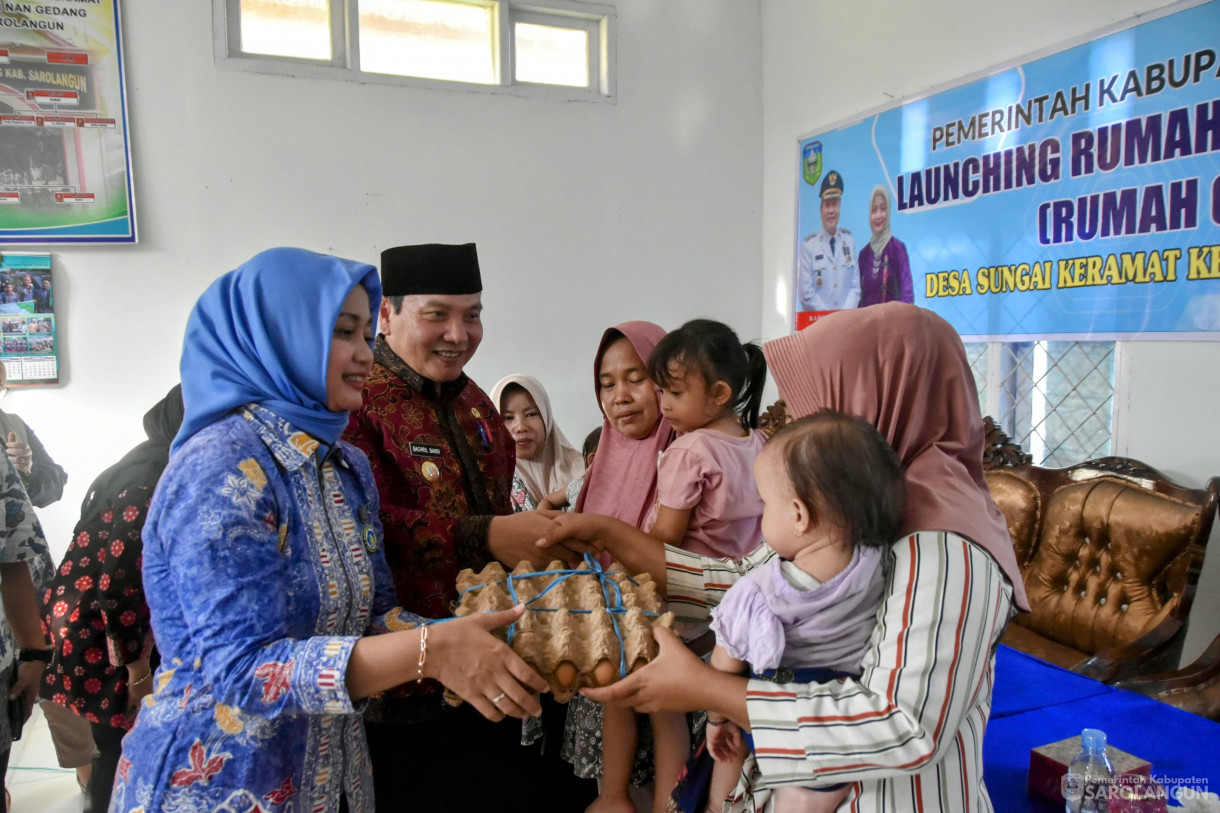 17 November 2023 - Penjabat Bupati Sarolangun Menghadiri Acara Launching Rumah Cegah Stunting di Desa Sungai Keramat Kecamatan Cermin Nan Gedang