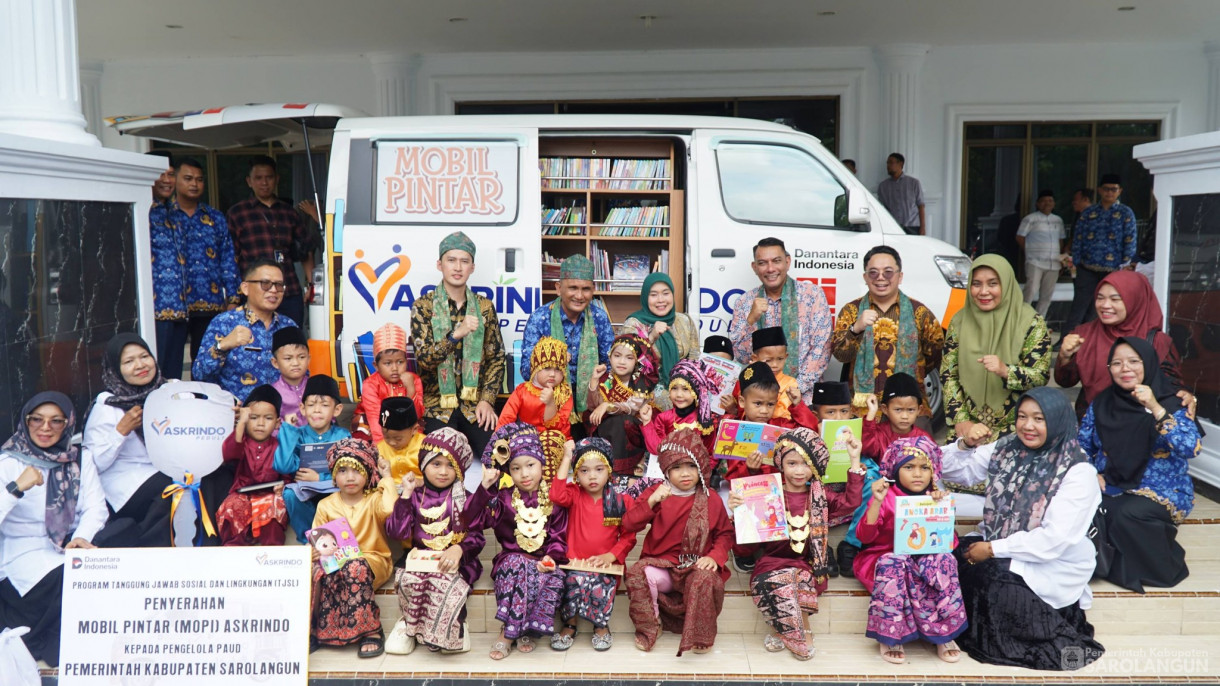 17 April 2026 Penyerahan Bantuan Mobil Pintar Kepada Pengelolaan Paud dari PT Askrindo Di hadiri bupati Sarolangun