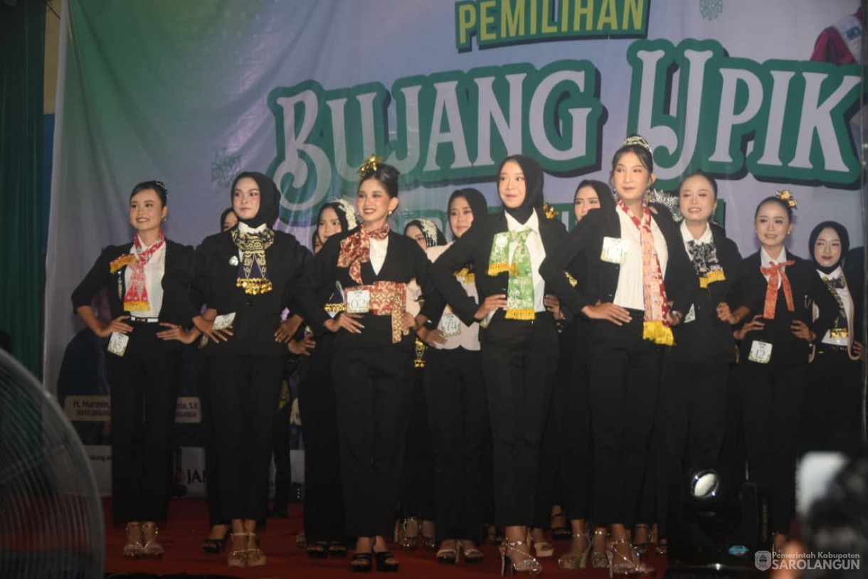 6 Oktober 2025 Pemilihan Bujang Upik Sarolangun 2025 di Lapangan Tenis Indoor KONI Sarolangun