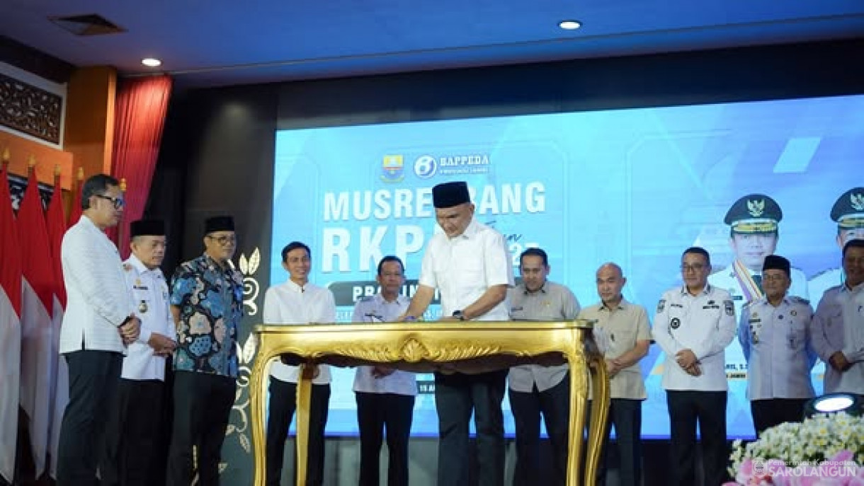 15 April 2026 Musrenbang RKPD Provinsi Jambi Tahun 2027 di Rumah Dinas Gubernur Jambi