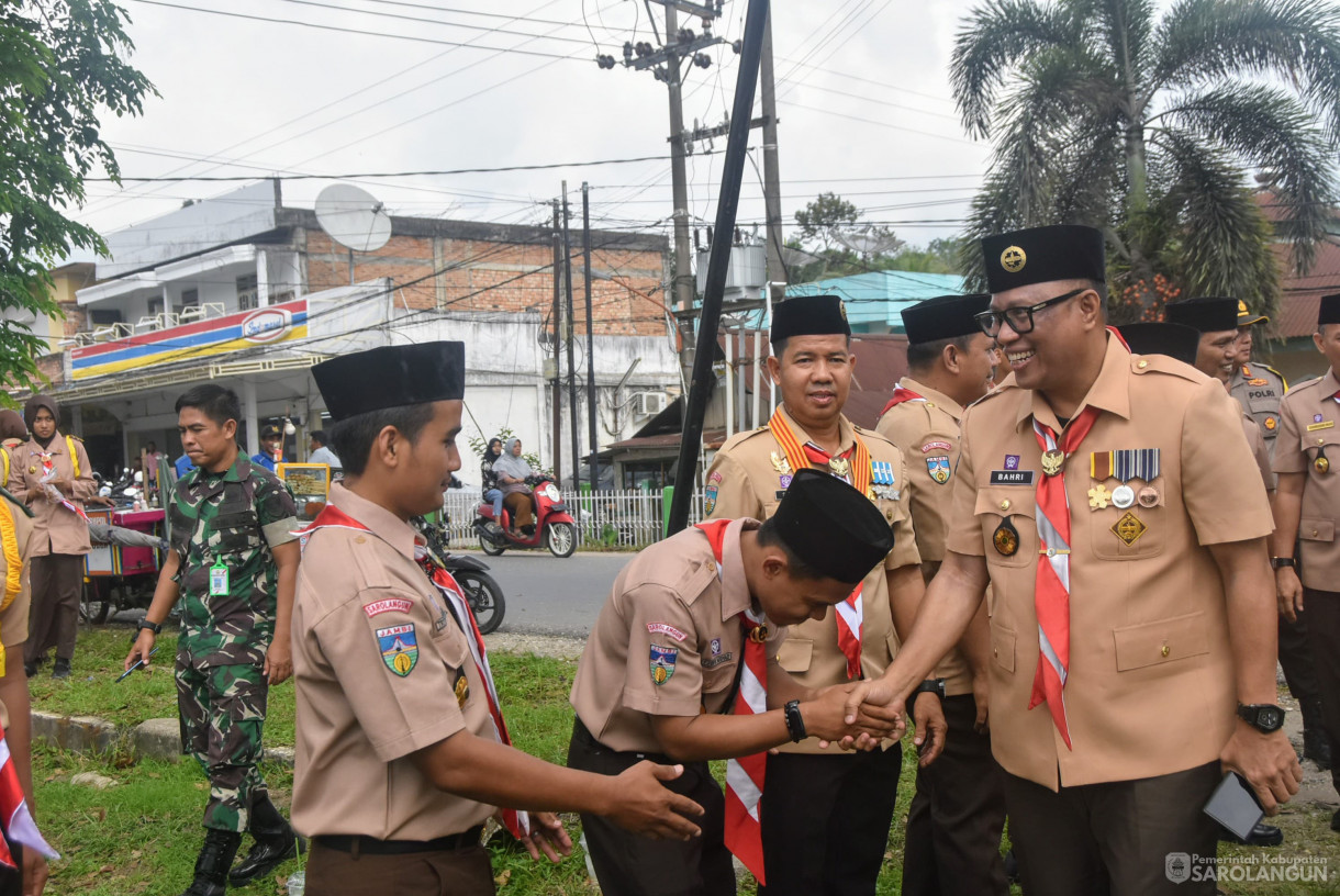 3 Oktober 2024 -&nbsp;Apel Besar Hari Pramuka Ke 63, Bertempat di Lapangan Bola Kaki Sungai Benteng Kecamatan Singkut