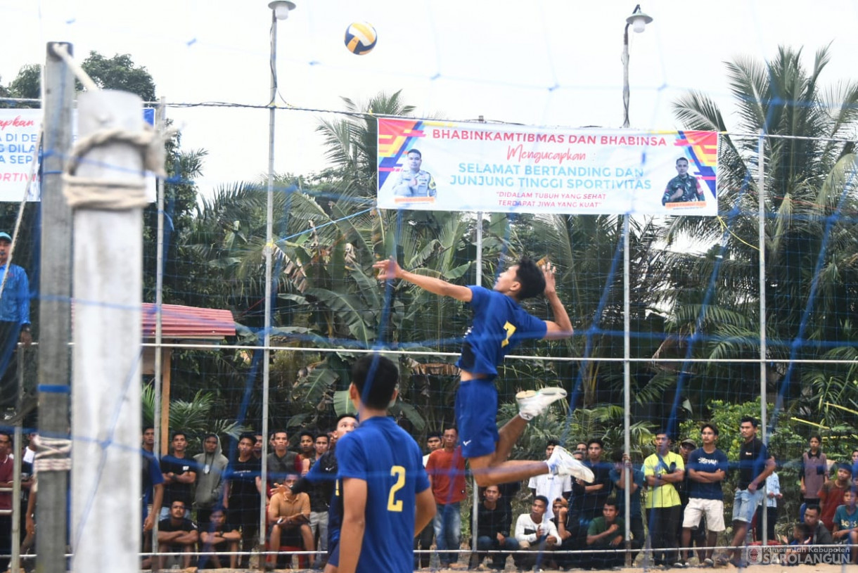 26 Juli 2025 - Pembukaan Turnamen Semi Open Voly di Lapangan Moneng Janggut Desa Sepintun
