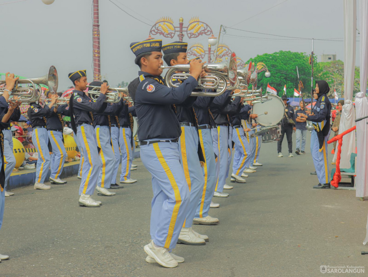 18 Agustus 2024 -&nbsp;Pawai Karnaval Memperingati HUT RI Ke 79, Bertempat di Depan Rumah Dinas Bupati Sarolangun