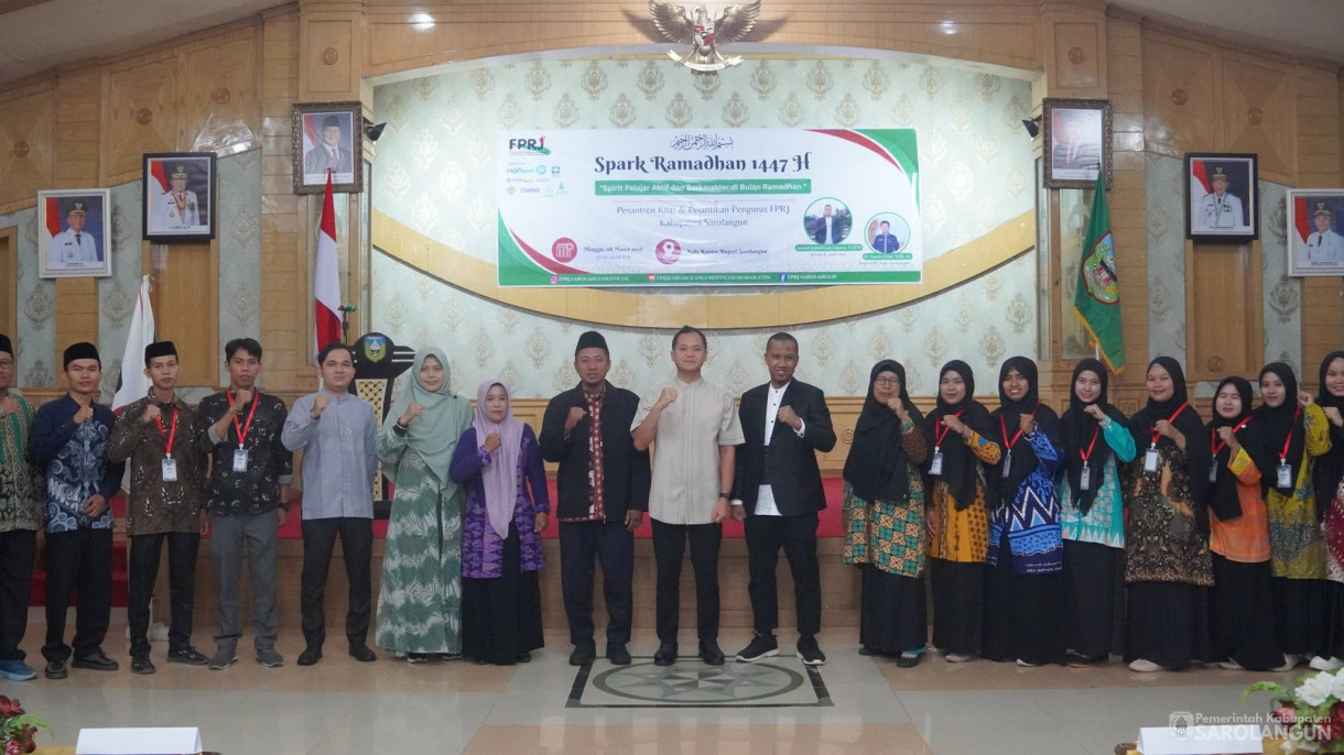 8 Maret 2026 Wakil bupati Sarolangun Membuka acara Spark Ramadhan 1447H. Pesantren kilat dan pelantikan pengurus FPRJ, kabupaten Sarolangun
