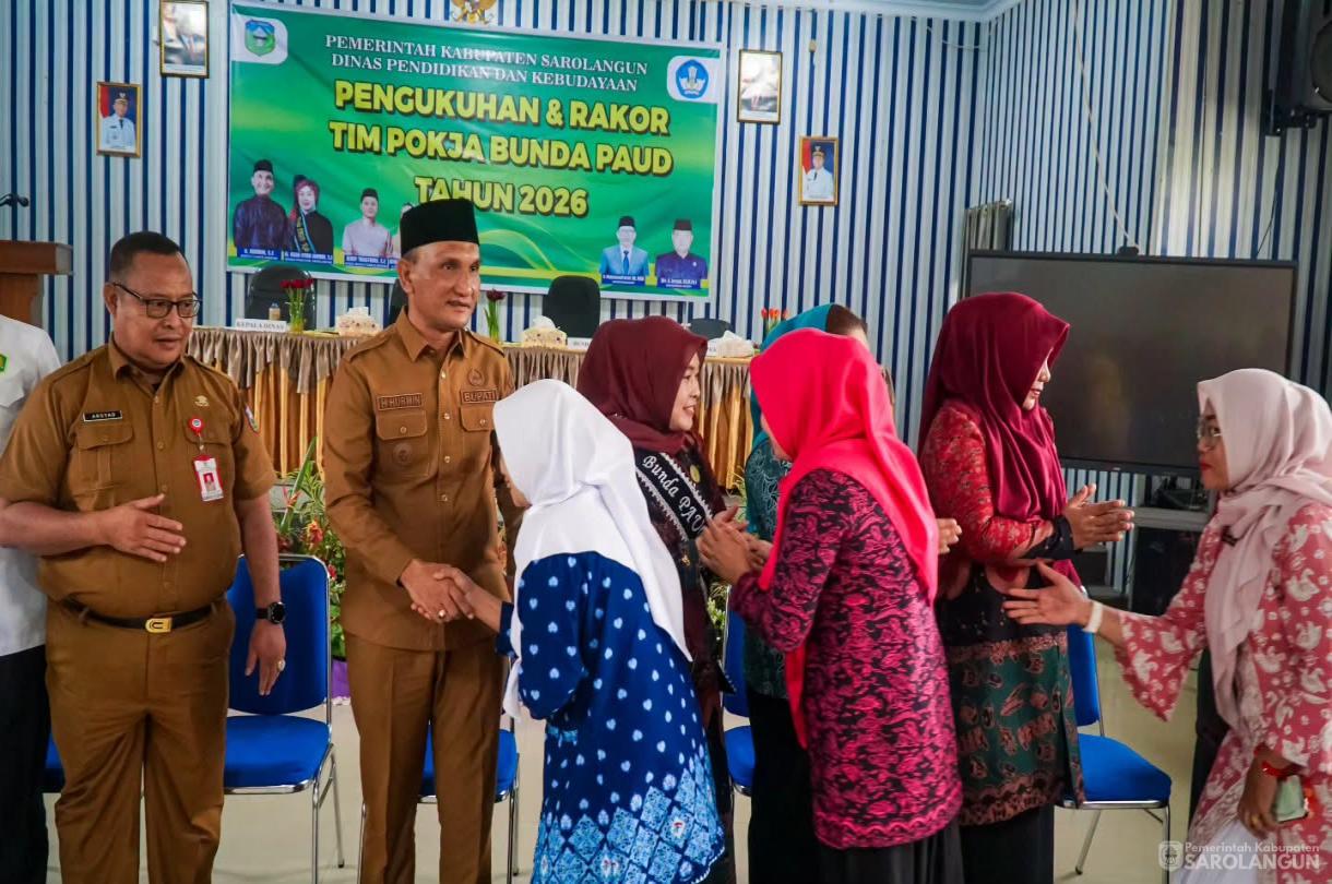 20 Juli 2026 Pengukuhan dan Rakor Tim Pokja Bunda PAUD Tahun 2026 di Aula Diknas Sarolangun