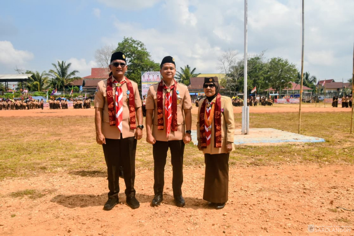 25 September 2025&nbsp; Apel Besar Hari Pramuka Ke 64 Tahun 2025 Tingkat Kwartir Cabang Sarolangun di Lapangan Belakang Kantor Camat Mandiangin