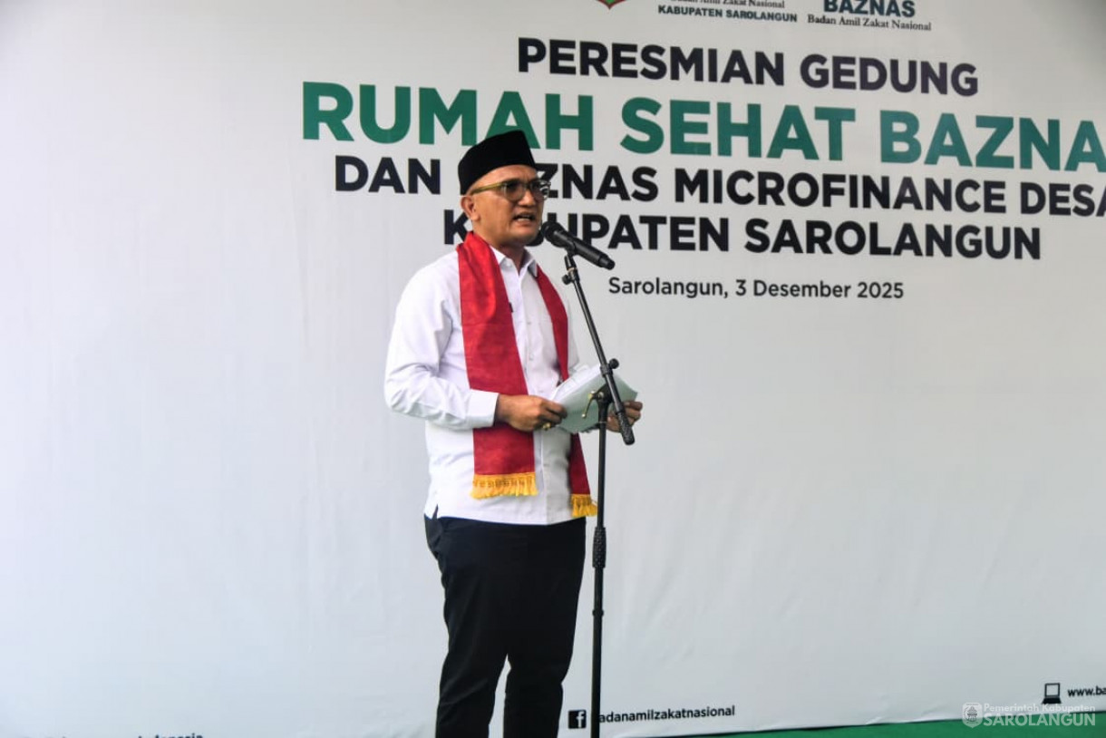 3 Desember 2025&nbsp; Peresmian Rumah Sehat Baznas Sarolangun