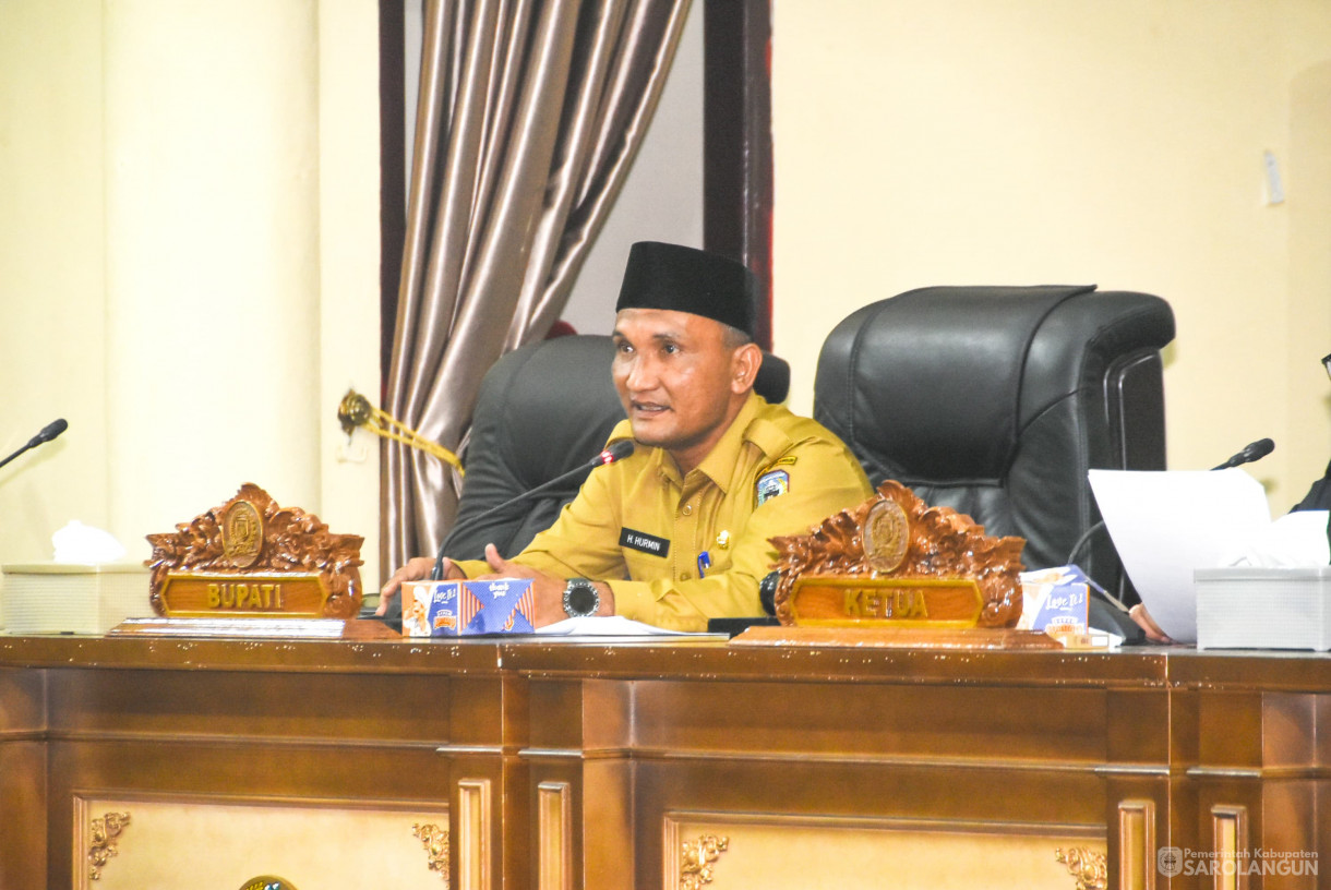 29 April 2025 -&nbsp;Rapat Paripurna Tingkat I Tahap III Jawaban Eksekutif Terhadap Pandangan Umum Fraksi Fraksi DPRD