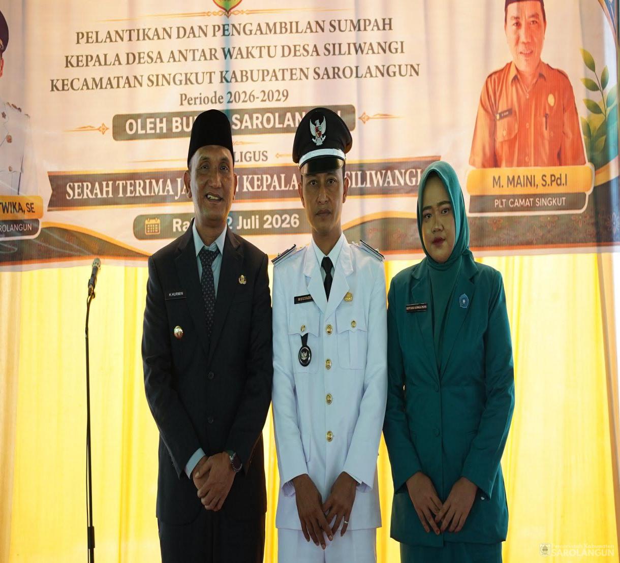 22 Juli 2026 Pelantikan dan Pengambilan Sumpah Kepala Desa Antar Waktu&nbsp; Desa Siliwangi kecamatan Singkut Kabupaten Sarolangun