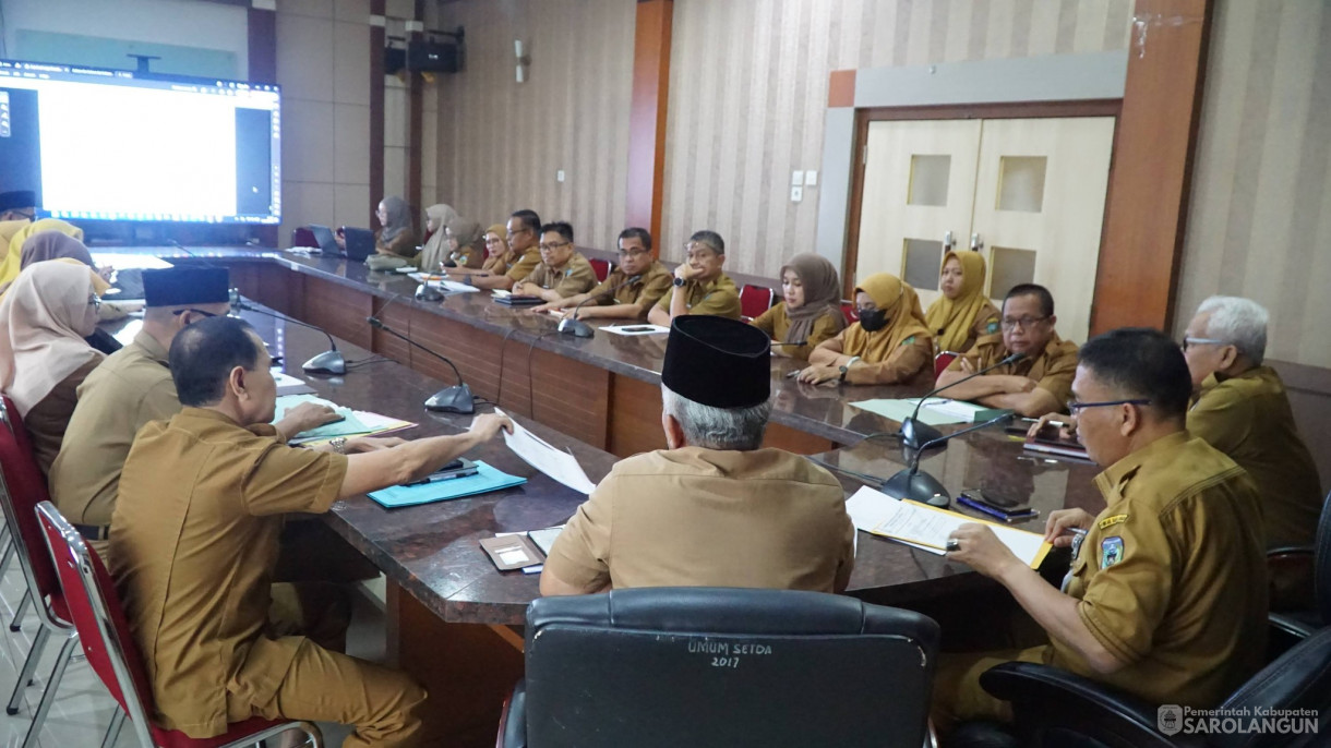 23 Februari 2026&nbsp;Rapat Tindak Lanjut Atensi MCSP KPK RI Tahun 2025 di Ruang Pola Utama Kantor Bupati Sarolangun