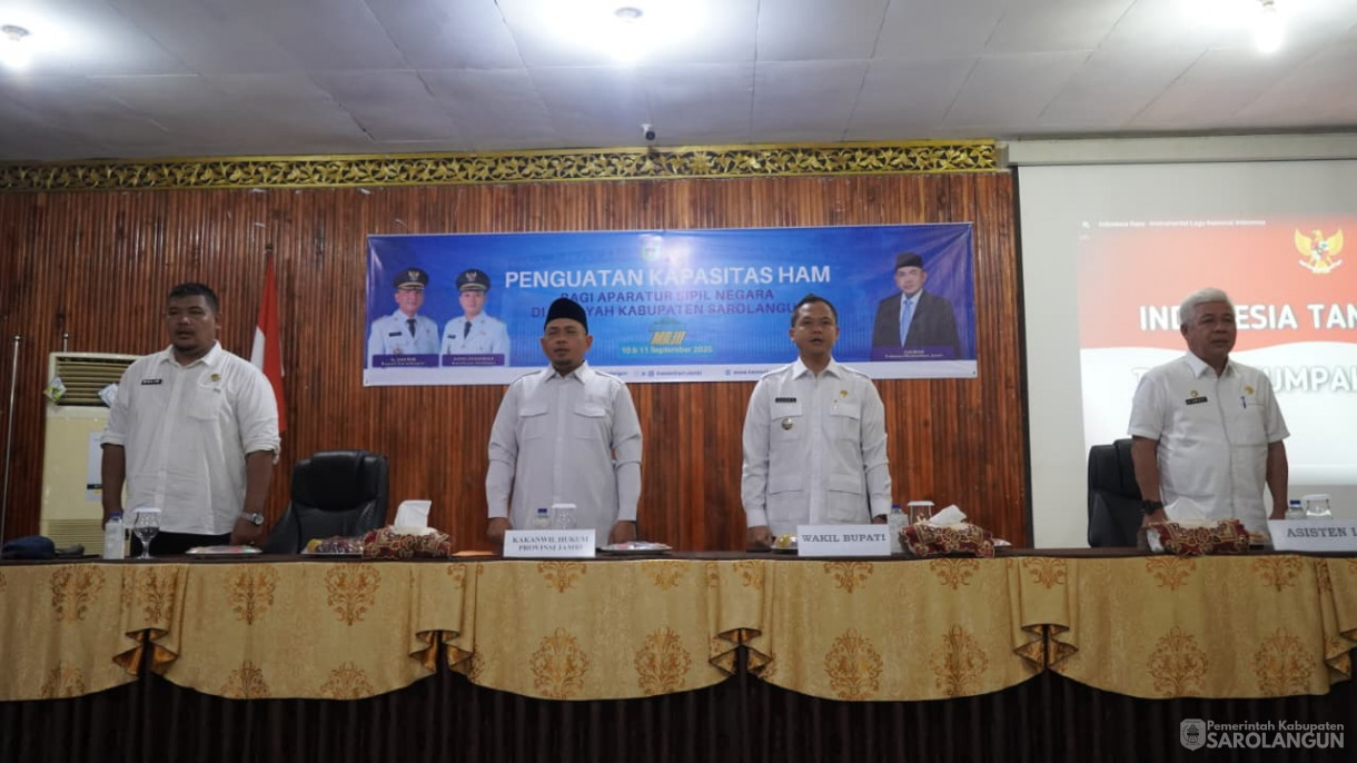 10 September 2025&nbsp; Kegiatan Penguatan HAM Bagi ASN Di aula Bappeda kabupaten Sarolangun