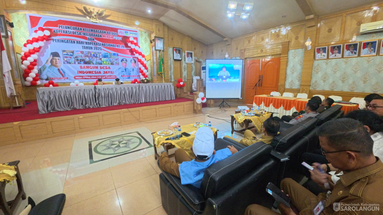 21 Juli 2025 -&nbsp;Peluncuran Kelembagaan 80.000 Koperasi Desa dan Kelurahan Merah Putih