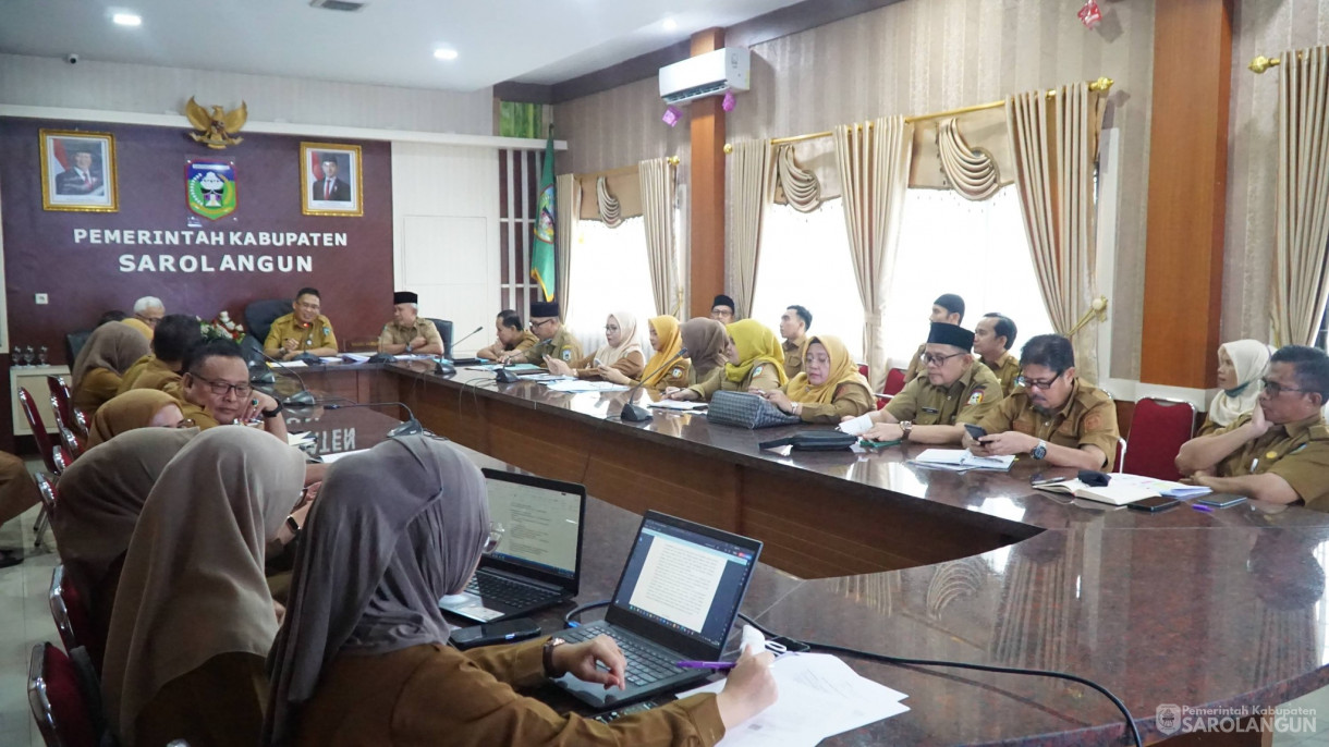 23 Februari 2026&nbsp;Rapat Tindak Lanjut Atensi MCSP KPK RI Tahun 2025 di Ruang Pola Utama Kantor Bupati Sarolangun