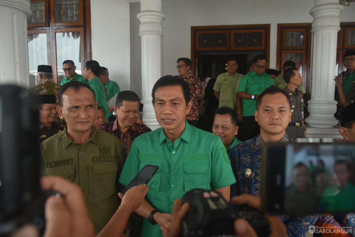 8 Agustu 2025 - Penandatanganan Kerjasama Antara Pemerintah Kabupaten Sarolangun dengan Pemerintah Kabupaten Batanghari di Rumah Dinas Bupati Sarolangun
