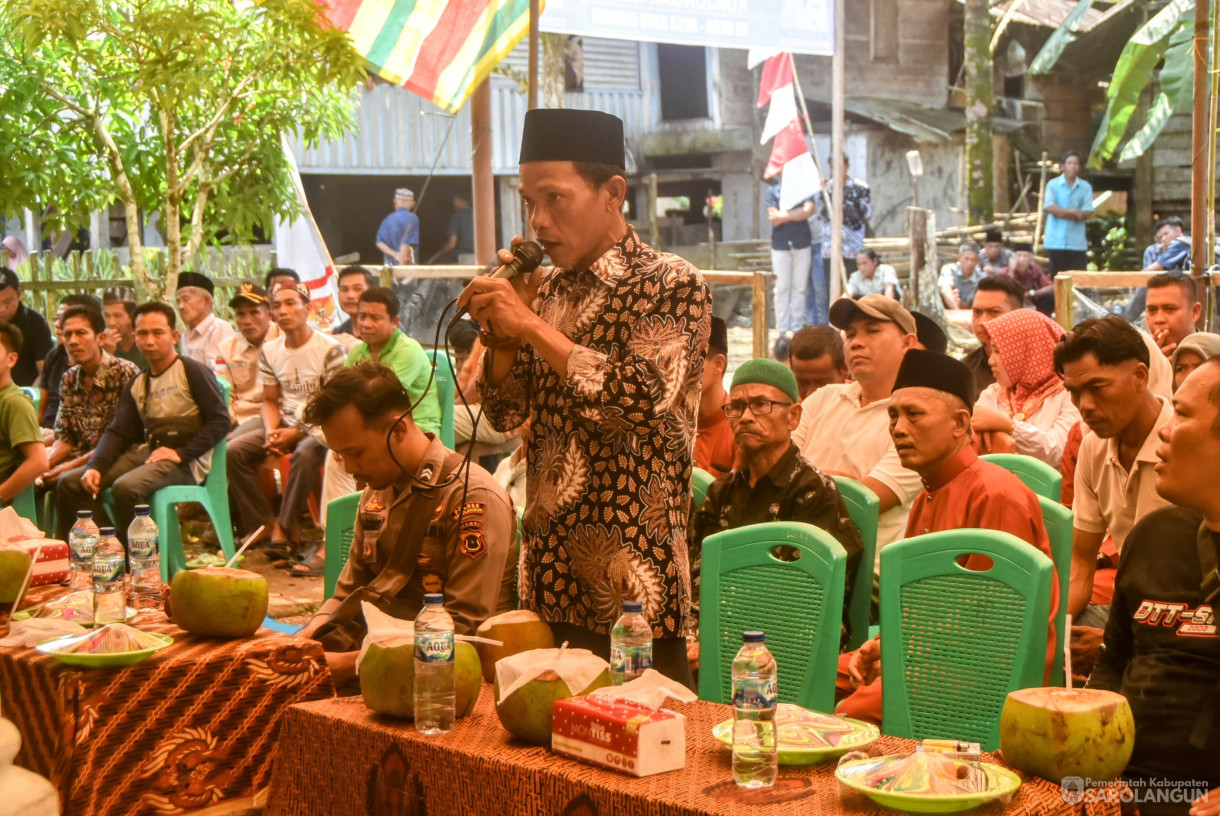 9 Agustus 2025 -&nbsp;Silaturahmi dan Audiensi Dengan Masyarakat Desa Sekaladi Kecamatan Batang Asai