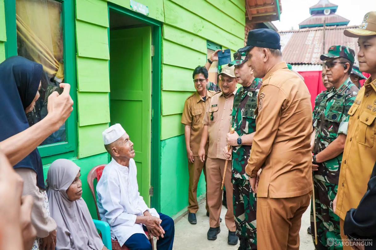 27 Juli 2026 Pemberian Paket Sembako dan Peninjauan&nbsp; Program Renovasi Rumah Tidak Layak Huni Bapak di Desa Lubuk Sayak Kecamatan Pelawan