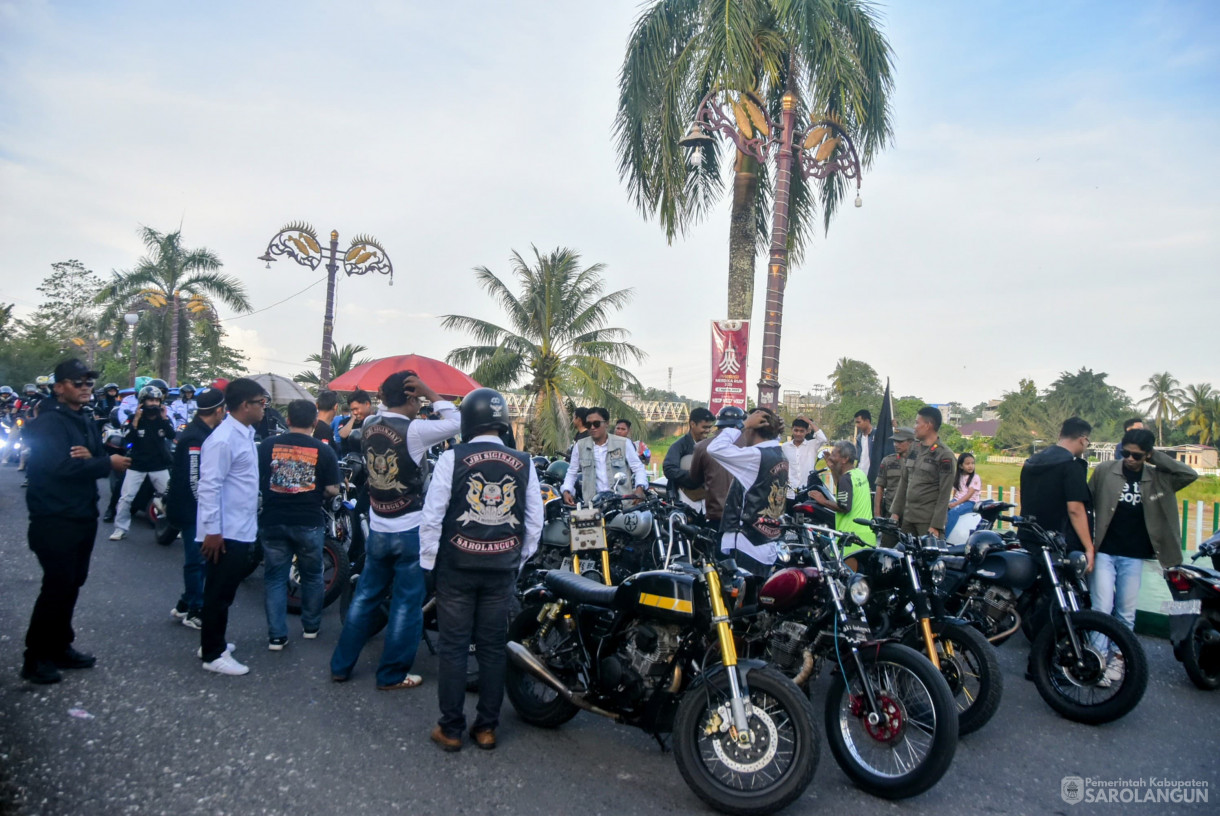 22 Juni 2025 -&nbsp;Deklarasi Anti Narkoba, Bupati dan Wakil Bupati Sarolangun Hurmin dan Gerry Trisatwika Riding Ridevolution Bersama JBI Siginjai Squad&nbsp;&nbsp;