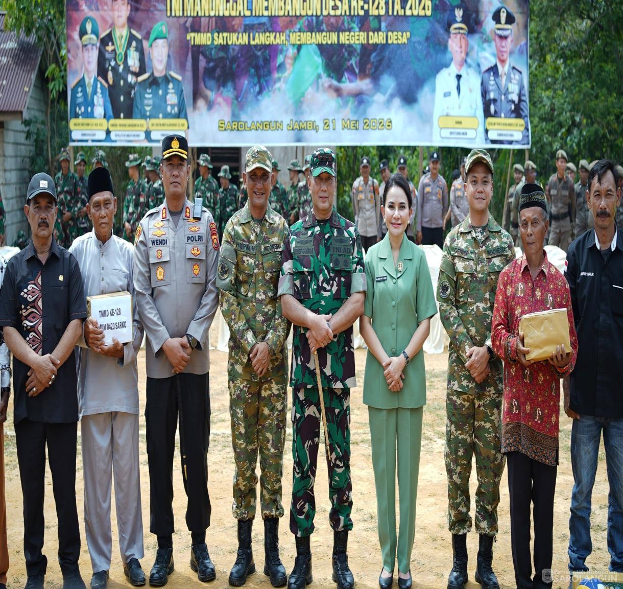 21 Mei 2026 Upacara Penutupan TNI Manunggal Membangun Desa ke 128 TA 2026, di desa Seko besar Kecamatan Pauh