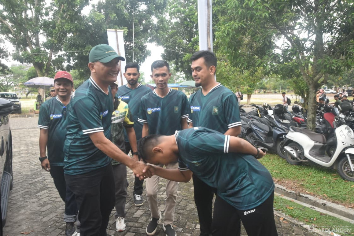16 Oktober 2025&nbsp; Pembukaan Tournament Futsal Piala Bupati Cup Tahun 2025 di Tennis Indoor GOR Sarolangun