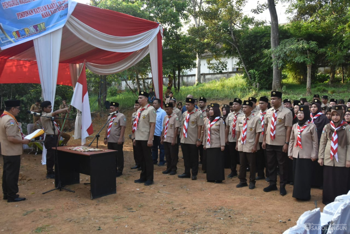 11 September 2023 - Penjabat Bupati Sarolangun Menghadiri Acara Pelantikan Pengurus Majelis Pembimbing Satuan Karya Pramuka Kalpataru dan Pimpinan Satuan Karya Pramuka Kalpataru Masa Bakti 2023 sd 2028