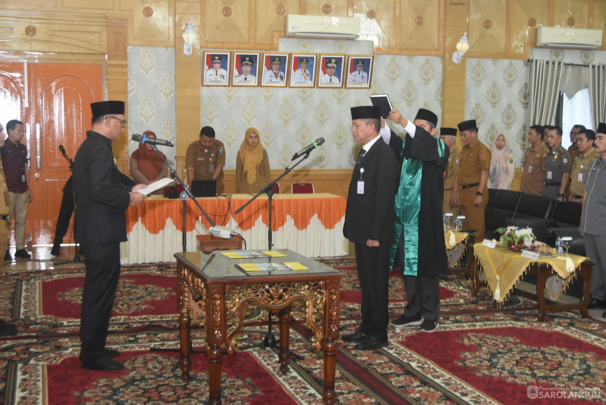 29 Juli 2025 - Pelantikan Pj Sekretaris Daerah Sarolangun di Aula Bappeda Sarolangun