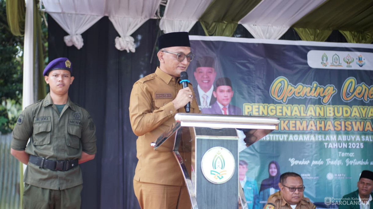 1 September 2025&nbsp; Bupati Sarolangun&nbsp; Membuka acara Pengenalan Budaya Akademik Dan Kemahasiswaan&nbsp; Institut Agama Islam Abuya Salek Sarolangun Tahun 2025 Bertempat di Kampus Institut Agama Islam Abuya Salek, Kecamatan Pelawan